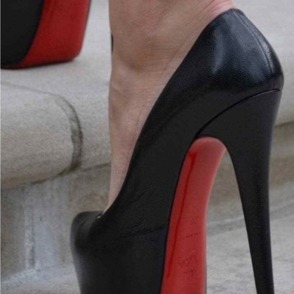 Elegant Black and Red High Heels